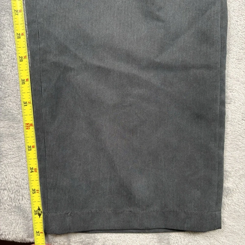 Armani Collezioni Mens Pants Trousers Soft Corduroy Dark Gray Slate 30x37 NWT